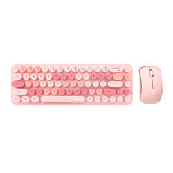 Bezprzewodowy zestaw klawiatura + myszka MOFII Bean 2.4G (Różowy)