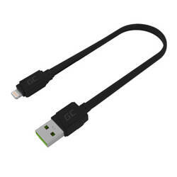 Kabel USB Lightning Green Cell GCmatte, 25cm, do iPhone, iPad, iPod, szybkie ładowanie