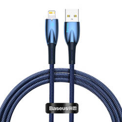 Kabel USB do Lightning Baseus Glimmer, 2.4A, 1m (niebieski)