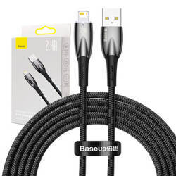 Kabel USB do Lightning Baseus Glimmer, 2.4A, 2m (czarny)