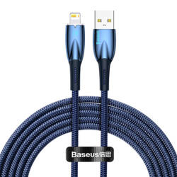 Kabel USB do Lightning Baseus Glimmer, 2.4A, 2m (niebieski)