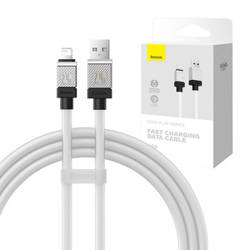 Kabel szybko ładujący Baseus USB-A do Lightning CoolPlay Series 2.4A 1m (biały)