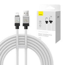 Kabel szybko ładujący Baseus USB-A do Lightning  CoolPlay Series 2m, 2.4A (biały)