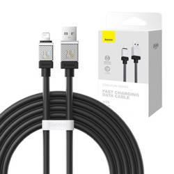 Kabel szybko ładujący Baseus USB-A do Lightning  CoolPlay Series 2m, 2.4A (czarny)