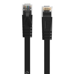 Płaski kabel sieciowy Ethernet Orico, RJ45, Cat.6, 10m (czarny)