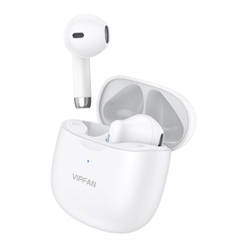 Słuchawki bezprzewodowe TWS Vipfan T06, Bluetooth 5.0 (białe)