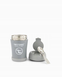 Twistshake Pojemnik Termiczny z Łyżką 350ml Grey