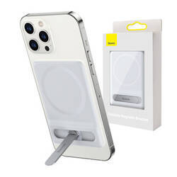 Uchwyt obrotowy podstawka Baseus Foldable Magnetic do iPhone MagSafe (biały)