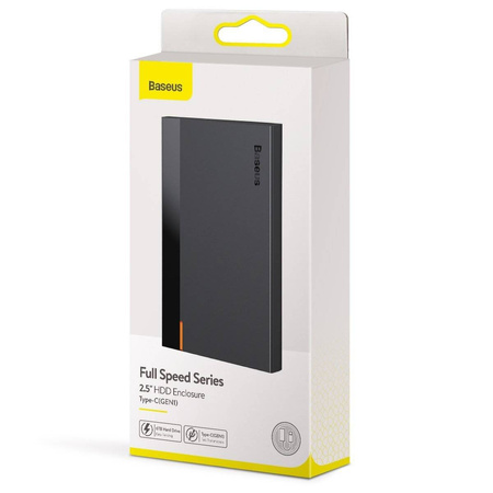 Obudowa dysku HDD/SSD Baseus Full Speed Series, 2,5", USB-C Gen.1 (czarna)
