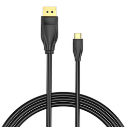 Kabel USB-C do DisplayPort 1.4 Vention CGYBG, 1,5m, 8K 60Hz/4K 120Hz (Czarny)