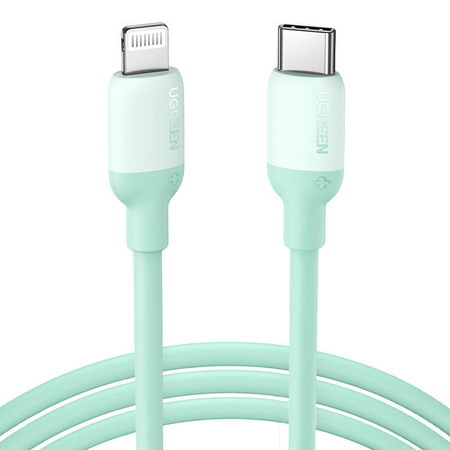 Kabel ładowania USB-C do Lightning UGREEN 	US387, PD 3A, 1m (zielony)