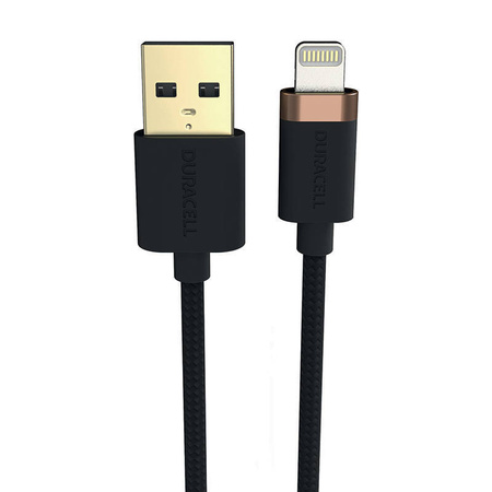 Kabel USB-A do Lightning Duracell 1m (czarny)