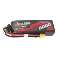 Akumulator Gens ace G-Tech 5000mAh 11.1V 60C 3S1P Short-Size Lipo z konektorem XT60 Plug