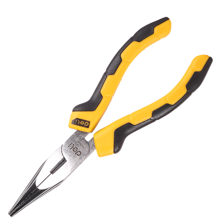 Szczypce wydłużone proste Deli Tools EDL2106, 6" (żółte)