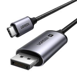 Kabel UGREEN CM556 USB-C do DisplayPort 8K 1m (czarny)