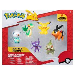 POKEMON 6 pak figurki bitewne Sableye, Axew, Snivy, Tepig, Oshawott, Pikachu, Seria 6, figurka