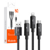 Kabel 3w1 USB do USB-C / Lightning / Micro USB, Mcdodo CA-5790, 3.5A, 1.2m (czarny)