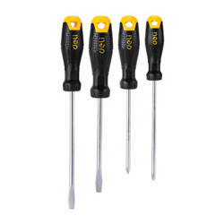 Zestaw wkrętaków Deli Tools EDL620004, z magnesem, 4 sztuki