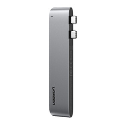 Adapter 6 w 2 UGREEN CM251 Hub USB-C dla MacBook Air / Pro (szary)