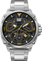 CAT zegarek tokyo 3hd blk/ylw stainless steel 44mm