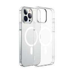 Etui Baseus Crystal Magnetic do iPhone 13 Pro (przeźroczyste) + szkło hartowane