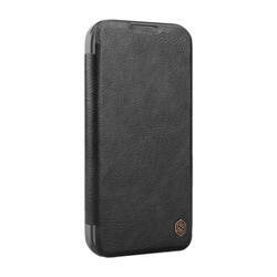 Etui Nillkin Qin Prop Leather iPhone 16 Pro Max (czarny)