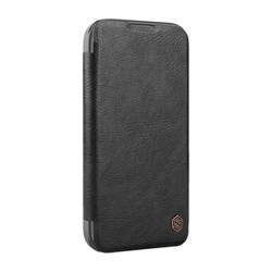 Etui Nillkin Qin Prop Leather iPhone 16 Pro (czarny)