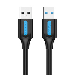 Kabel USB 3.0 Vention CONBI 2A 3m czarny PVC