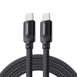 Kabel USB-C do USB-C, Essager, EXCTT1-YS01-P, 100W, 1m (czarny)