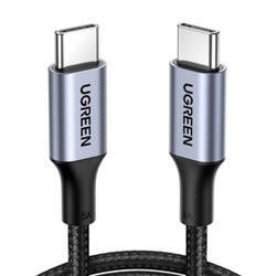 Kabel USB-C do USB-C UGREEN US316, 100W, 1.5m (czarny)