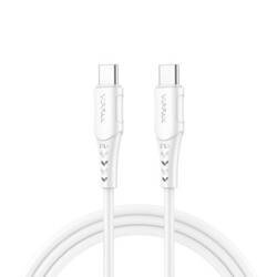 Kabel USB-C do USB-C VFAN P05, 60W, PD, 1m (biały)