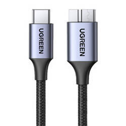 Kabel USB-C do USB Micro B UGREEN 15231, 0.5m (czarny)