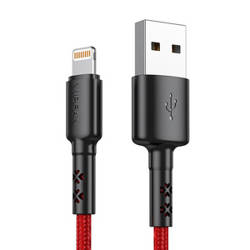 Kabel USB do Lightning Vipfan X02, 3A, 1.2m (czerwony)