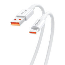 Kabel USB do USB-C VFAN X17, 6A, 1.2m (biały)