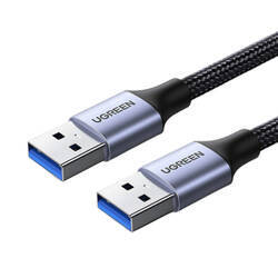 Kabel USB3.0, USB-A męski do USB-A męski,  UGREEN  	US373 2A, 2m (czarny)