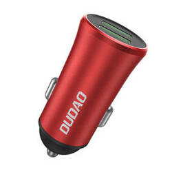 Ładowarka samochodowa Dudao R6S 3.4A 2x USB 17W (czerwona)