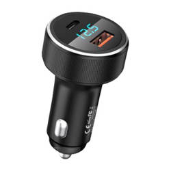 Ładowarka samochodowa USB, USB-C REMAX RCC215, 58,5W (czarna)