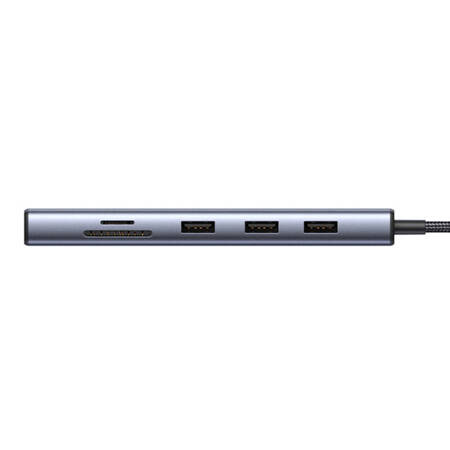 Adapter 10w1 UGREEN Revodok CM498 Hub USB do 3x USB-A 3.0, HDMI, VGA, RJ45, SD/TF, AUX3.5mm, PD Converter