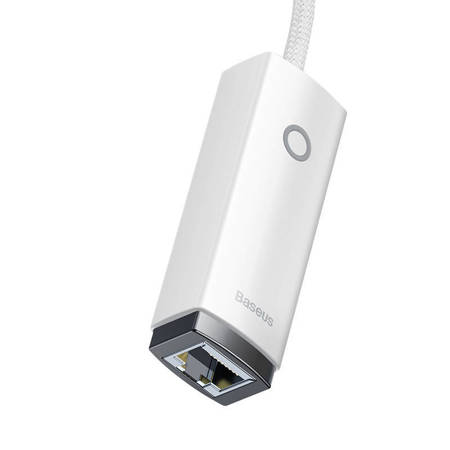 Adapter sieciowy Baseus Lite Series USB-C do RJ45, 100Mbps (biały)