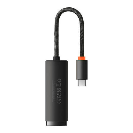 Adapter sieciowy Baseus Lite Series USB-C do RJ45, 100Mbps (czarny)