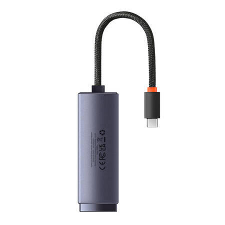 Adapter sieciowy Baseus Lite Series USB-C do RJ45 (szary)