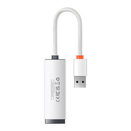 Adapter sieciowy Baseus Lite Series USB do RJ45, 100Mbps (biały)