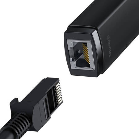 Adapter sieciowy Baseus Lite Series USB do RJ45 (czarny)