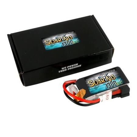 Akumulator Gens Ace Soaring 1300mAh 7.4V 30C 2S1P EC3/XT60/T-Plug