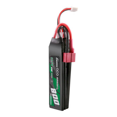 Akumulator Gens ace 25C 800mAh 3S1P 11.1V NUNCHUCK 3X Airsoft Gun Lipo z konektorem Deans(T) Plug