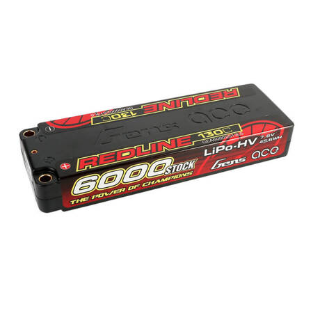 Akumulator Gens ace Redline Series 6000mAh 7.6V 130C 2S2P HardCase 57# HV Lipo