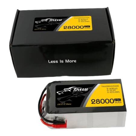 Akumulator Tattu 28000mAh 22.2V 25C 6S1P Lipo Pack z konektorem AS150+XT150