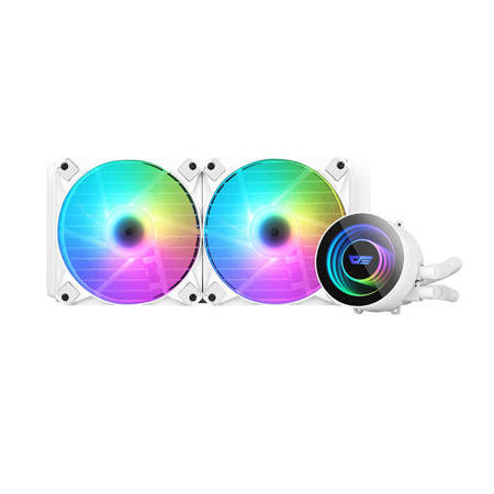 Chłodzenie wodne komputera Darkflash DX240 RGB 2x 120x120 (białe)