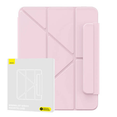 Etui magnetyczne Baseus Minimalist do Pad Air4/Air5 10.9″/Pad Pro 11″ (różowy)