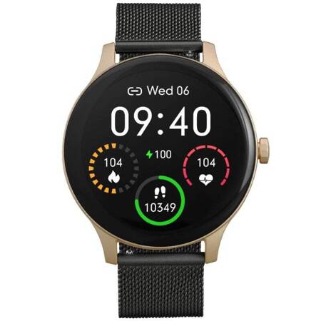 GARETT Smartwatch Garett Classy złoto-czarny stalo